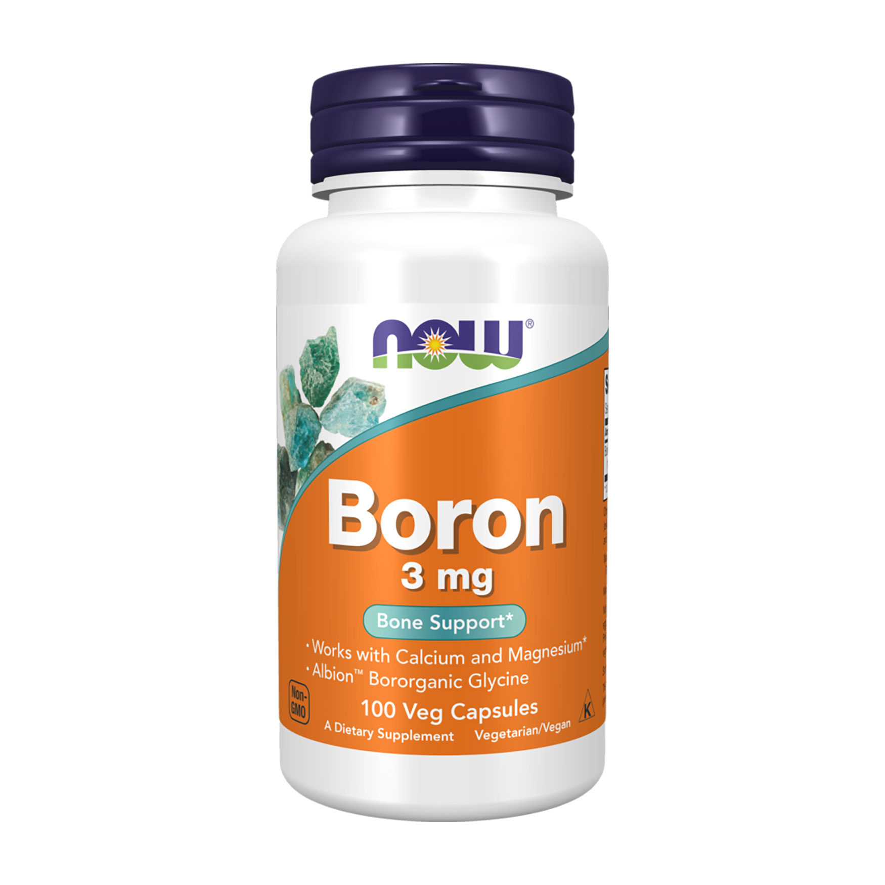 Бор NOW Foods Boron 3 мг, 100 капсул